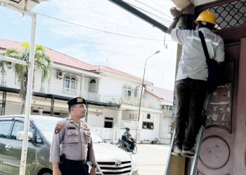 BRIGADIR Brian C. Simamora, SH pendampingan P2TL di pemukiman masyarakat Kelurahan Siopat Suhu