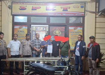 Kanit Reskrim Polsek Siantar Utara IPDA Ricardo Rajagukguk S.Sos bersama Tim saat lakukan Restorative Justice