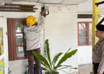 BRIGADIR Brian C. Simamora, SH pengamanan sekaligus pendampingan P2TL di Jalan Kabanjahe