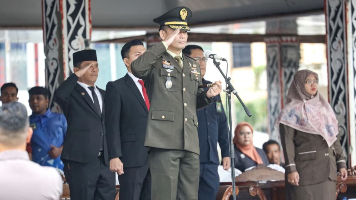 Dandim 0207/Simalungun Letkol Inf Gede Agus Dian Pringgana SSos MMAS MHan Irup Peringatan Hari Bela Negara ke 77