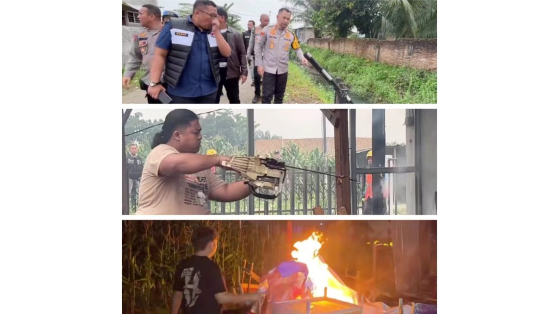 Kapolrestabes Medan Kombes Pol Dr. Jean Calvijn Simanjuntak saat memimpin
Grebek Sarang Narkoba (GSN) di kawasan Jermal XV , Kelurahan Denai, Kecamatan Medan Denai, (Foto Ist).