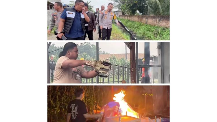 Kapolrestabes Medan Kombes Pol Dr. Jean Calvijn Simanjuntak saat memimpin
Grebek Sarang Narkoba (GSN) di kawasan Jermal XV , Kelurahan Denai, Kecamatan Medan Denai, (Foto Ist).