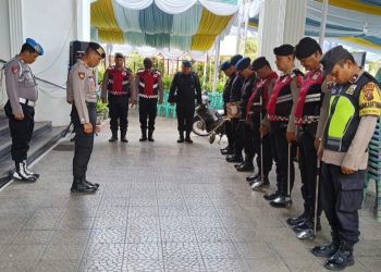 Kasat Samapta AKP Mariduk Tambunan SH. MH pimpin sterilisasi bersama Sat Brimob