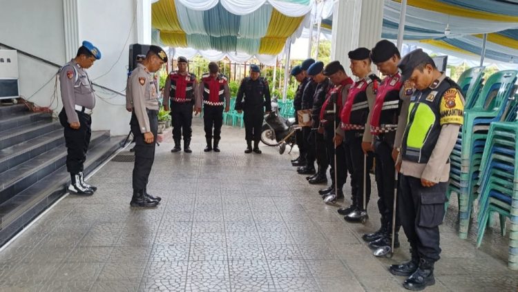 Kasat Samapta AKP Mariduk Tambunan SH. MH pimpin sterilisasi bersama Sat Brimob