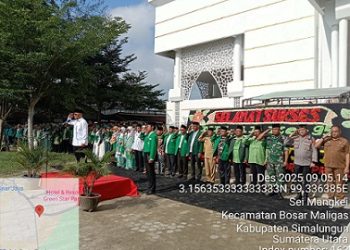 Polres Simalungun Kawal Hikmat Upacara Milad ke-95 Al Washliyah