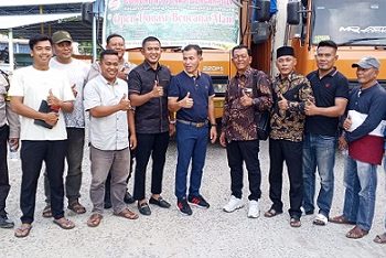 Polsek Bosar Maligas Dampingi Pelepasan Donasi Kemanusiaan untuk Korban Bencana Aceh Tamiang