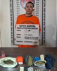 Pelaku MHN dan barang bukti sudah diamankan di Sat Resnarkoba Polres Pematangsiantar