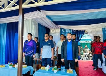 Wakapolres Pematangsiantar KOMPOL Budiono Saputro, SH. MH menghadiri Pembukaan Kejuaraan Junior Tenis Lapangan Antar Pelajar se Sumut