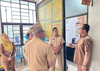 Wakil Wali Kota Tanjungbalai, Muhammad Fadly Abdina melakukan inspeksi mendadak (sidak) ke Kantor Dinas Pendidikan (Disdik)