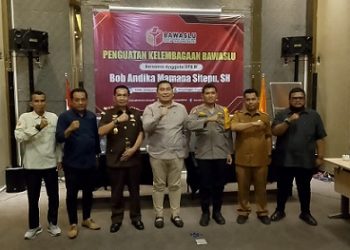 Wakapolres Tanjungbalai Kompol M.P. Pardede, SH. MH hadiri sosialisasi Penguatan Kelembagaan Bawaslu Kota Tanjungbalai