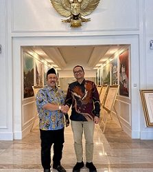 Kunker ke Kementerian PPN/Bappenas, Fadly Abdina dan Menteri PPN/Kepala Bappenas Prof. Dr. Ir. Rachmat Pambudy, M.S.