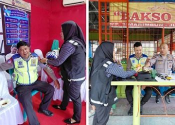 Sie Dokkes Polres Pematangsiantar Periksa Kesehatan Personil Pos Pam dan Yan Ops Lilin Toba 2025