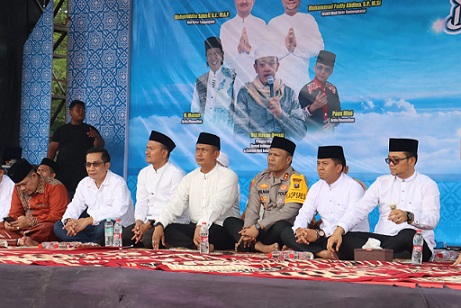 Kapolres Tanjungbalai AKBP Welman Feri, S.I.K., M.I.K Hadiri Tabligh Akbar dan Doa Bersama