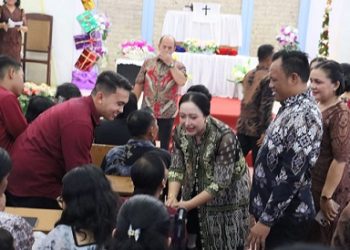 Kapolres Tanjungbalai, AKBP Welman Feri, S.I.K., M.I.K hadir langsung didampingi Ketua Bhayangkari Cabang Tanjungbalai, Ny. Cinthia Welman