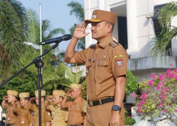 Walikota Tanjungbalai Mahyaruddin Salim Pimpin Apel Perdana Tahun 2026