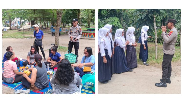 Personil Sat Binmas patroli sambang kamtibmas dan silaturahmi