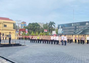 Waka Polres Tanjungbalai Kompol MP Pardede SH pimpin Apel pagi
