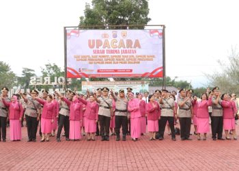 Kapolres Simalungun AKBP Marganda Aritonang Pimpin Sertijab 2 Kasat dan 6 Kapolsek