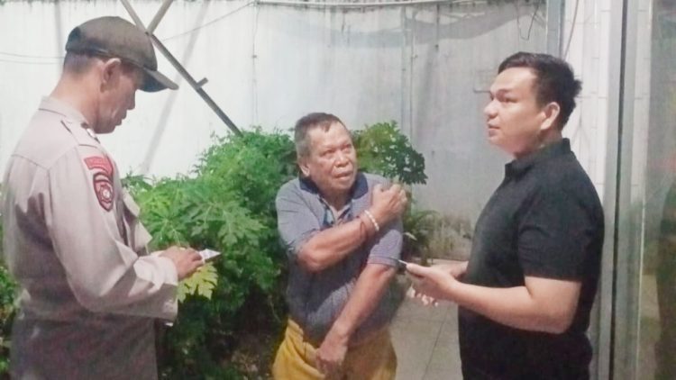 Kanit Intelkam IPDA M. Rudi H. Nasution pimpin pengecekan di SPBU No 14.211.209 Jalan SM. Raja