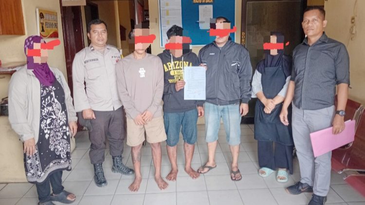 Kanit Reskrim IPDA Juhandya Malau SH bersama personil saat problem solving pencurian buah duku