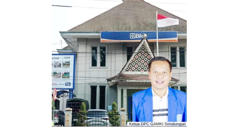 Ketua DPC GAMKI Simalungun Defri C Damanik, S.Pd dan Bank BRI Cabang Pematangsiantar