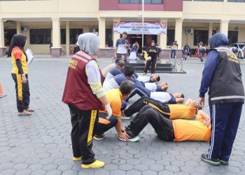Polres Tanjungbalai Gelar Uji Kesamaptaan Jasmani Semester I 2026