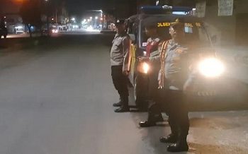 Patroli Presisi Polsek Sunggal melaksanakan patroli cipta kondisi dalam rangka menjaga Harkamtibmas. (Foto Ist)