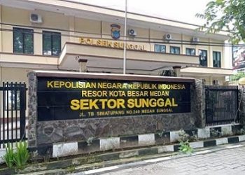 Polsek Sunggal. (Foto Ist)