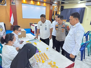 Lapas Tebing Tinggi Tes Urine Pegawai dan Warga Binaan