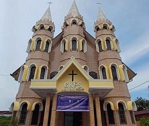 Gereja GKPS Menteng Indah, Jalan Menteng VII, Kelurahan Binjai, Kecamatan Medan Denai. (Foto Ist)