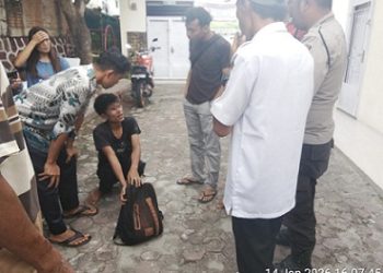 Polsek Siantar Barat Amankan Terduga Pelaku Pencurian Meteran Air di Gang Surga