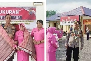 Acara Pelepasan Kapolsek Tanah Jawa ke Polres Madina Penuh Haru