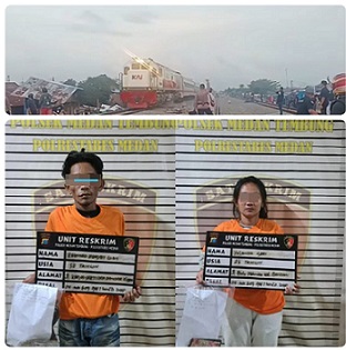 Tim personel Polsek Medan Tembung Polrerabes Medan kembali menggerebek sarang narkoba di bantaran rel Desa Tembung /Jln Lingga Perintis, Percut Seituan, Kabupaten Deliserdang dan mengamankan enam orang. (Foto Ist)