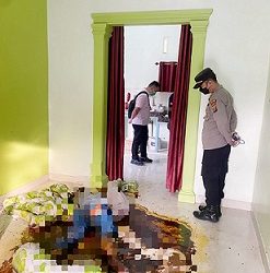 Jenajah korban NAT saat masih di TKP