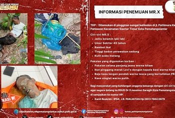 Mayat Pria tanpa idenitas (Mr X)