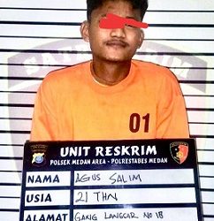 Pelaku pencurian yang ditangkap Polsek Medan Area. (Foto Ist)