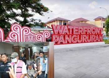 Kawasan Waterfront City Pangururan dan Kawasan Tele satu tersangka ditahan atas dugaan korupsi pekerjaan kontruksi. (Foto Ist)