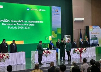 Wakil Walikota Tanjungbalai Muhammad Fadly Abdina Hadiri Pelantikan Rektor USU 2026-2031 Prof. DR Muryanto Amin