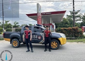 Personel Satuan Samapta Polres Tanjungbalai menggelar kegiatan Patroli Dialogis