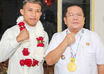 Wali Kota Pematangsiantar Wesly Silalahi SH MKn menggelar ramah tamah bersama Riyan Jefri Hamonangan Lumbanbatu, atlet bela diri asal Kota Pematangsiantar