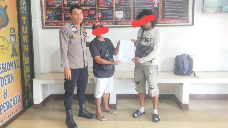 Personil Polseķ Sianțar Utara Selesaikan dugaan Penganiayaan pedagang tissue