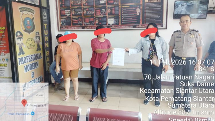 Personil Piket SPKT Polsek Siantar Utara selesaikan dugaan penganiayaan dengan problem solving kedua belah pihak