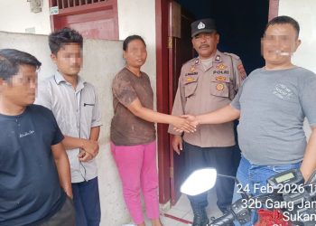 Personil piket Polsek Siantar Marihat respon cepat cek TKP dugaan pengancaman di Jalan Farel Pasaribu Gang Jambu Bol