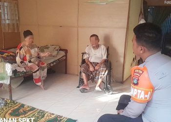 Personil Polres Pematangsiantar Cek TKP Anak Diduga Pukul dan Ancam Bapak Kandung