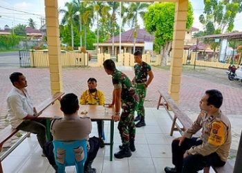 Personil piket Polsek Siantar Timur respon cepat tindaklanjuti laporan masyarakat di Call Center 110 dengan pengecekan keributan di Jalan Sutomo depan Toko Aroma