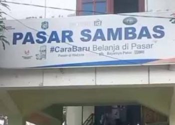 Pasar Sambas. (Foto Ist)