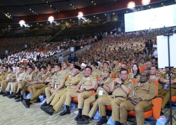 Wali Kota Pematangsiantar Wesly Silalahi SH MKn menghadiri Rakornas bersama pemerintah pusat dan daerah di SICC, Sentul, Jawa Barat