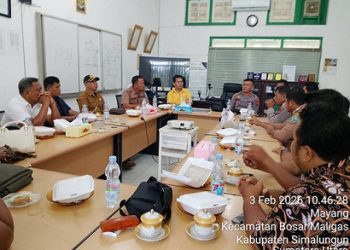 Kapolsek Bosar Maligas IPTU Sonni G. Silalahi SH Gelar Rakor Ketahanan Pangan Bersama PTPN IV