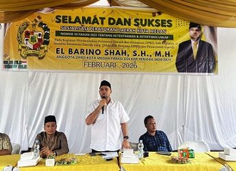 Anggota DPRD Medan El Barino Shah. (Foto Ist)