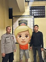 NA alias N tersangka cabul terhadap dua anak kandungnya sudah ditahan di Polres Tanjungbalai 